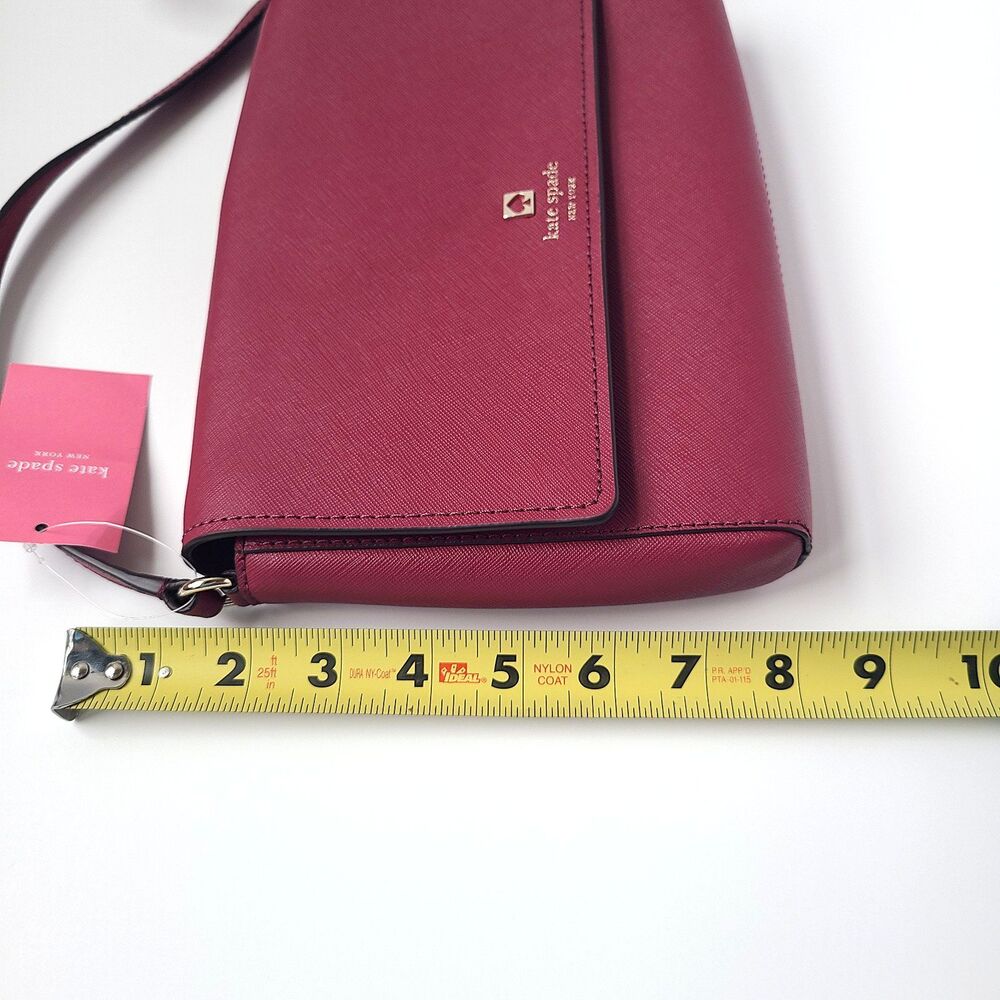 Kate Spade Cove Street Dody Crossbody Leather Bag Purse Handbag Rhubarb Tart New - Picture 12 of 13